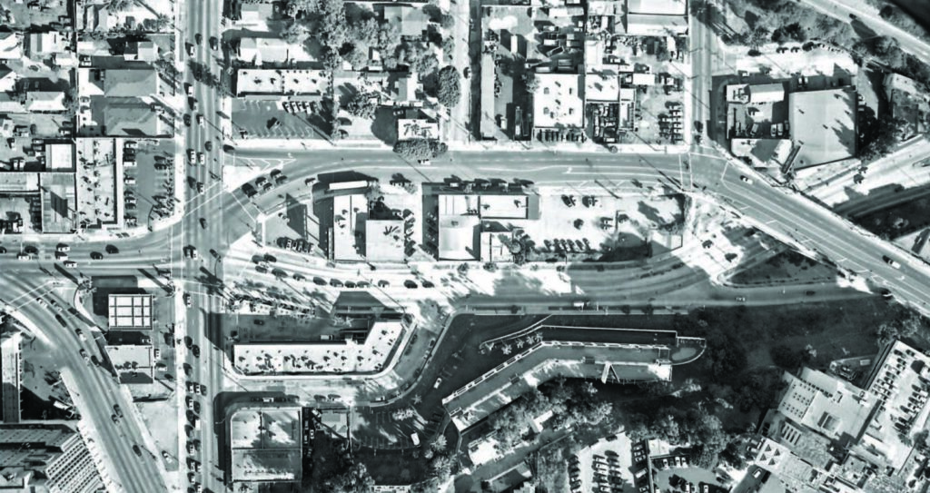 Overhead view of old design